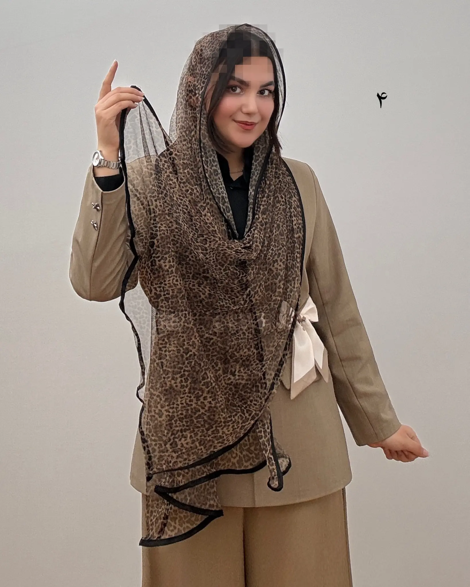 شال توری مجلسی مدل پلنگی